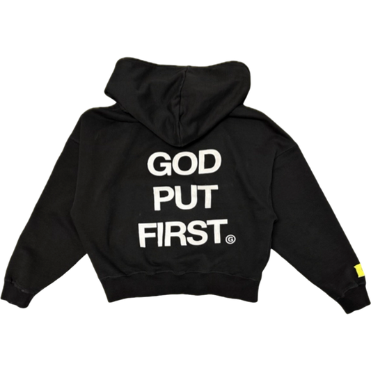 the 'Put God First' zip-up