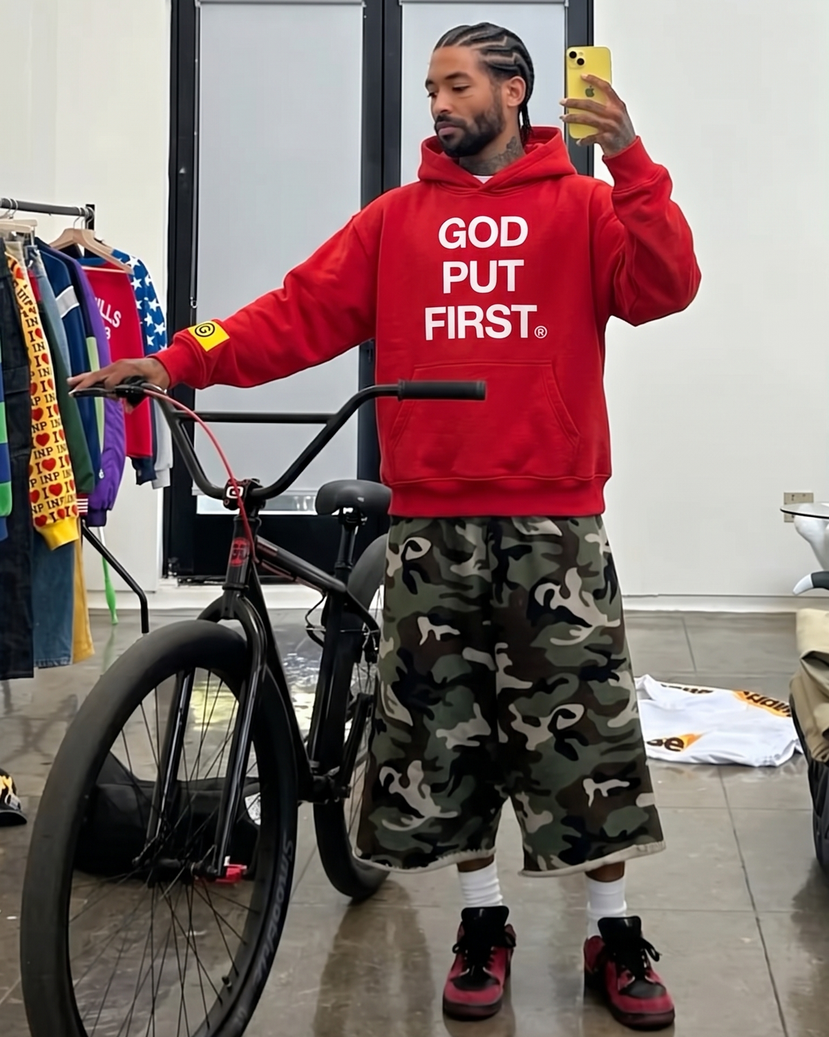 the 'Put God First' hoodie